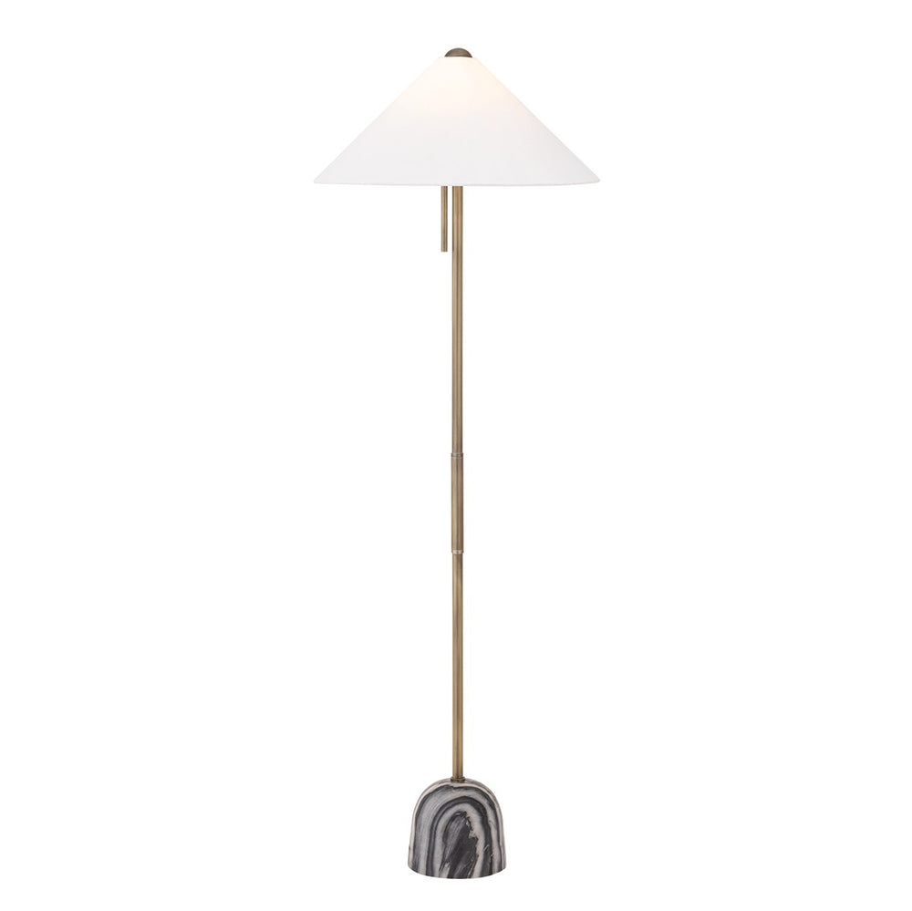 Troy Lighting Canada - One Light Floor Lamp - Millbrae - Patina Brass- Union Lighting Luminaires Decor