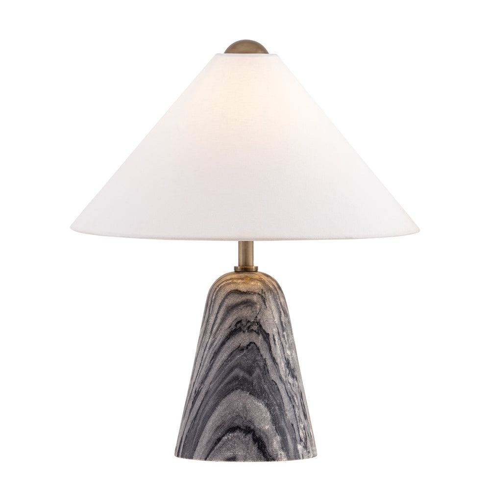 Troy Lighting Canada - One Light Table Lamp - Millbrae - Patina Brass- Union Lighting Luminaires Decor