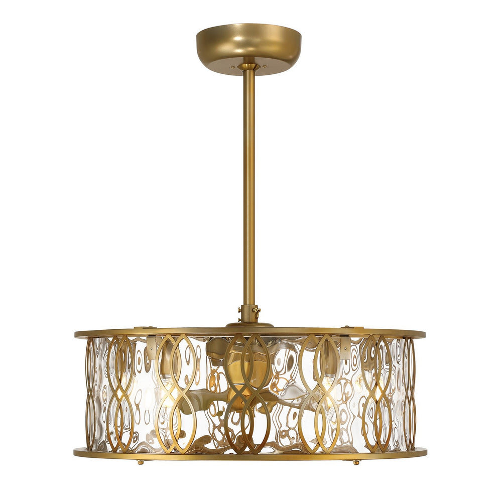 Savoy House - LED Fan D'Lier - Snowden - Burnished Brass- Union Lighting Luminaires Decor