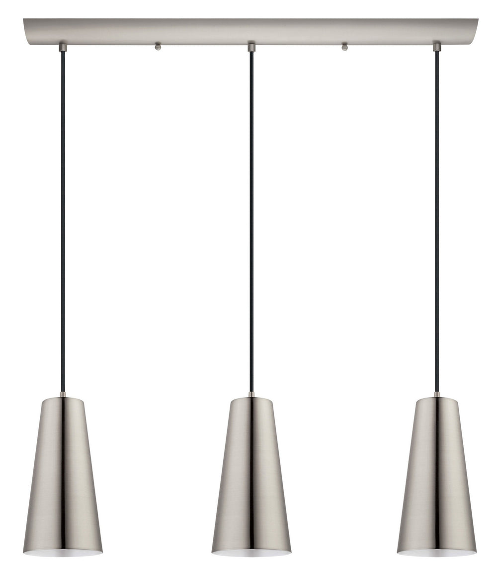Eglo Canada - Three Light Pendant - Pratella 1 - Matte Nickel- Union Lighting Luminaires Decor