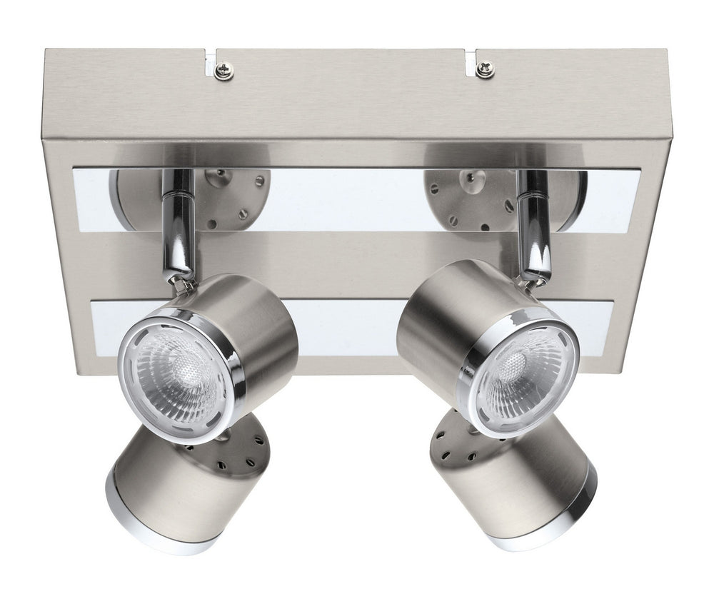 Eglo Canada - LED Ceiling Track Light - Pierino - Matte Nickel & Chrome- Union Lighting Luminaires Decor