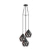 Eglo Canada - Three Light Pendant - Carlton 3 - Black- Union Lighting Luminaires Decor