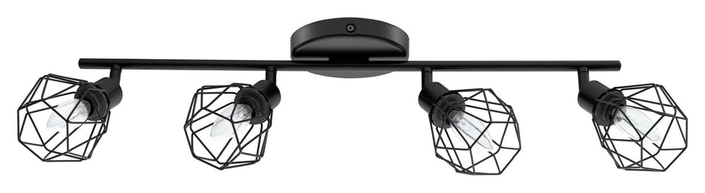 Eglo Canada - Four Light Track - Zapata - Matte Black- Union Lighting Luminaires Decor