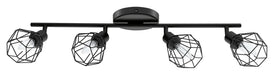 Eglo Canada - Four Light Track - Zapata - Matte Black- Union Lighting Luminaires Decor