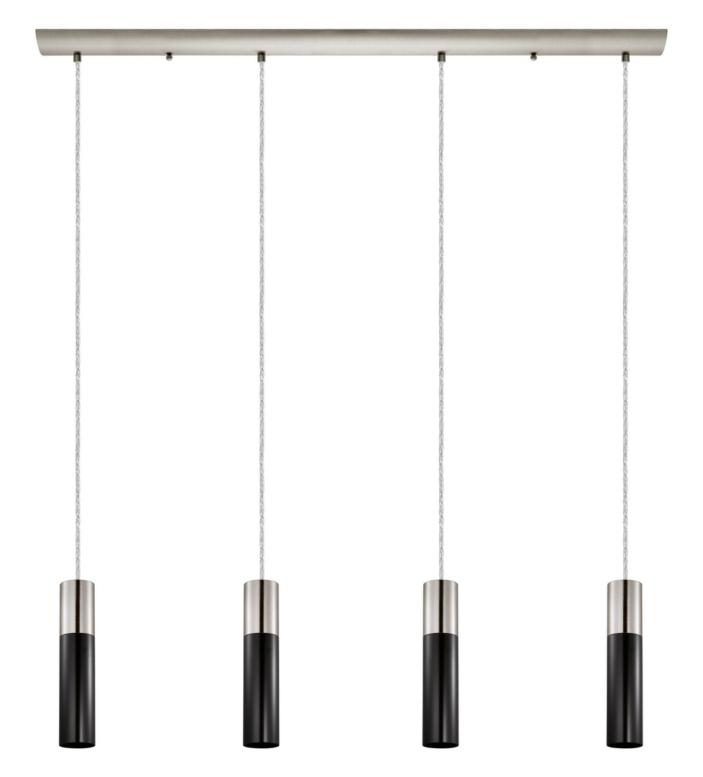 Eglo Canada - Four Light Pendant - Villora - Matte Nickel- Union Lighting Luminaires Decor