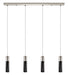Eglo Canada - Four Light Pendant - Villora - Matte Nickel- Union Lighting Luminaires Decor