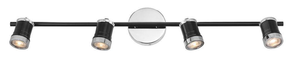 Eglo Canada - LED Fixed Track Light - Metalis - Black & Chrome- Union Lighting Luminaires Decor