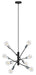 Eglo Canada - Eight Light Pendant - Gradoli - Black & Chrome- Union Lighting Luminaires Decor