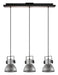 Eglo Canada - Three Light Pendant - Barnstaple - Black & Bleached Wood- Union Lighting Luminaires Decor