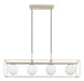 Eglo Canada - LED Linear Pendant - Vallaspra - Champagne- Union Lighting Luminaires Decor