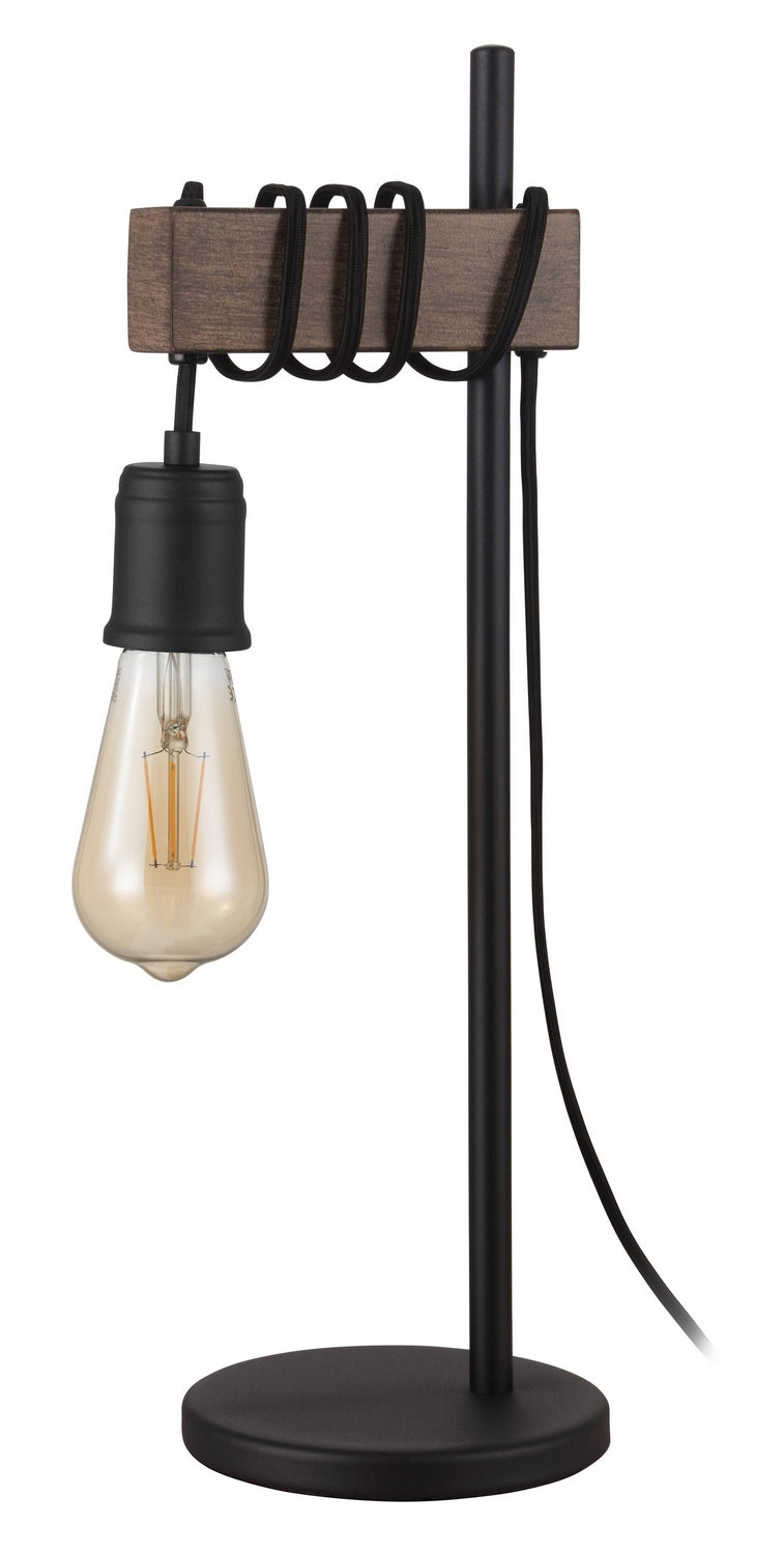 Eglo Canada - One Light Table Lamp - Violon - Black, Dark Brown- Union Lighting Luminaires Decor