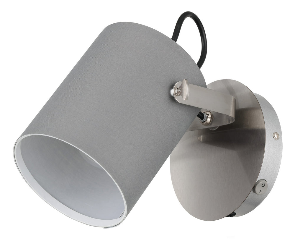 Eglo Canada - One Light Wall Sconce - Villabate - Matte Nickel- Union Lighting Luminaires Decor