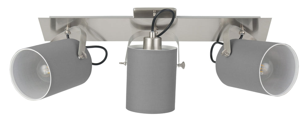 Eglo Canada - Three Light Track Light - Villabate - Matte Nickel- Union Lighting Luminaires Decor