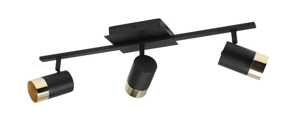 Eglo Canada - Three Light Fixed Track Light - Tomares - Black- Union Lighting Luminaires Decor