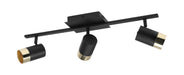 Eglo Canada - Three Light Fixed Track Light - Tomares - Black- Union Lighting Luminaires Decor