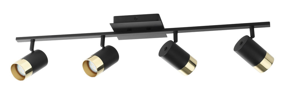 Eglo Canada - Four Light Fixed Track Light - Tomares - Black- Union Lighting Luminaires Decor