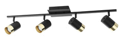 Eglo Canada - Four Light Fixed Track Light - Tomares - Black- Union Lighting Luminaires Decor