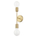 Eglo Canada - Two Light Wall Sconce - Avondale - Brushed Gold- Union Lighting Luminaires Decor