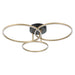 Eglo Canada - LED Ceiling Mount - Boyal 2 - Gold And Structured Black- Union Lighting Luminaires Decor