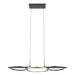 Eglo Canada - LED Pendant - Boyal 2 - Structured Black And Gold- Union Lighting Luminaires Decor
