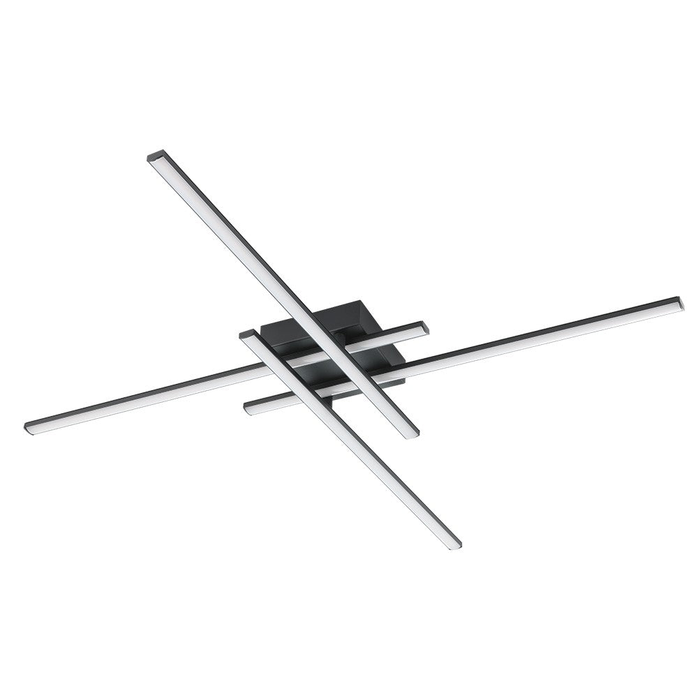 Eglo Canada - LED Ceiling Mount - Lapiz - Black- Union Lighting Luminaires Decor