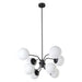 Eglo Canada - Eight Light Pendant - Moultrie - Black- Union Lighting Luminaires Decor