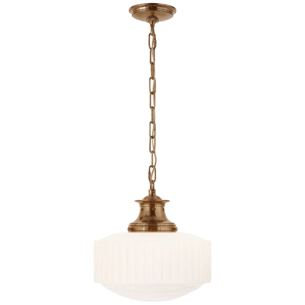 Visual Comfort Signature Canada - One Light Pendant - Milton Road - Hand-Rubbed Antique Brass- Union Lighting Luminaires Decor
