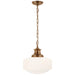 Visual Comfort Signature Canada - One Light Pendant - Milton Road - Hand-Rubbed Antique Brass- Union Lighting Luminaires Decor