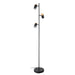 Eglo Canada - LED Floor Lamp - Chatterton - Structured Black And Wood- Union Lighting Luminaires Decor