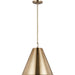 Visual Comfort Studio Canada - One Light Pendant - Gordon - Satin Brass- Union Lighting Luminaires Decor