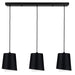 Eglo Canada - Three Light Linear Pendant - Bolivia - Black- Union Lighting Luminaires Decor