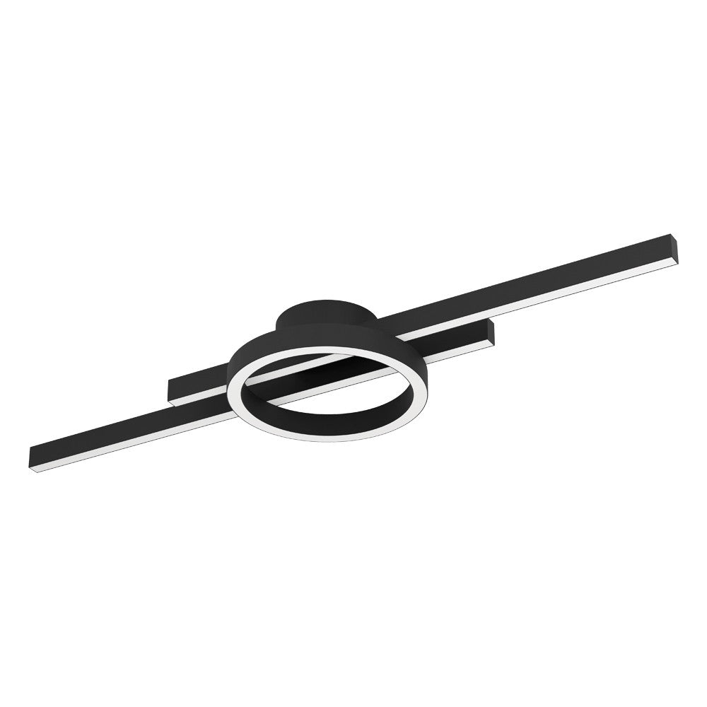 Eglo Canada - LED Ceiling Mount - Amandolo - Black- Union Lighting Luminaires Decor