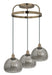 Eglo Canada - Three Light Pendant - Ballelo - Brushed Gold- Union Lighting Luminaires Decor