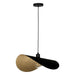 Eglo Canada - One Light Pendant - Saceda - Black, Gold Leaf- Union Lighting Luminaires Decor