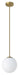 Eglo Canada - One Light Pendant - Rondo - Brushed Brass- Union Lighting Luminaires Decor