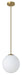 Eglo Canada - One Light Pendant - Rondo - Brushed Brass- Union Lighting Luminaires Decor