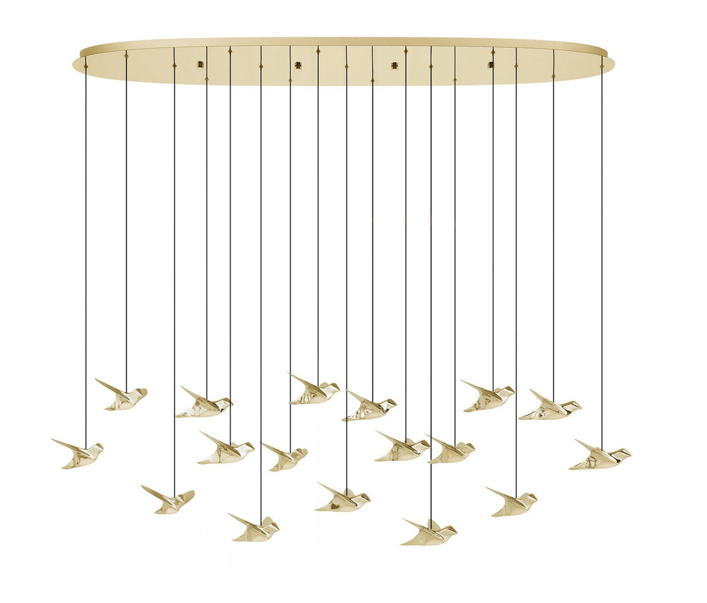 Eglo Canada - LED Linear Pendant - Paratebueno 2 - Brass- Union Lighting Luminaires Decor