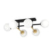 Eglo Canada - Six Light Ceiling Mount - Paz - Black / Brushed Gold- Union Lighting Luminaires Decor