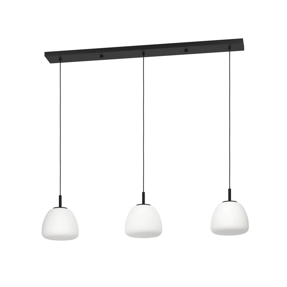 Eglo Canada - Three Light Linear Pendant - Balmes - Black- Union Lighting Luminaires Decor