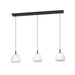 Eglo Canada - Three Light Linear Pendant - Balmes - Black- Union Lighting Luminaires Decor