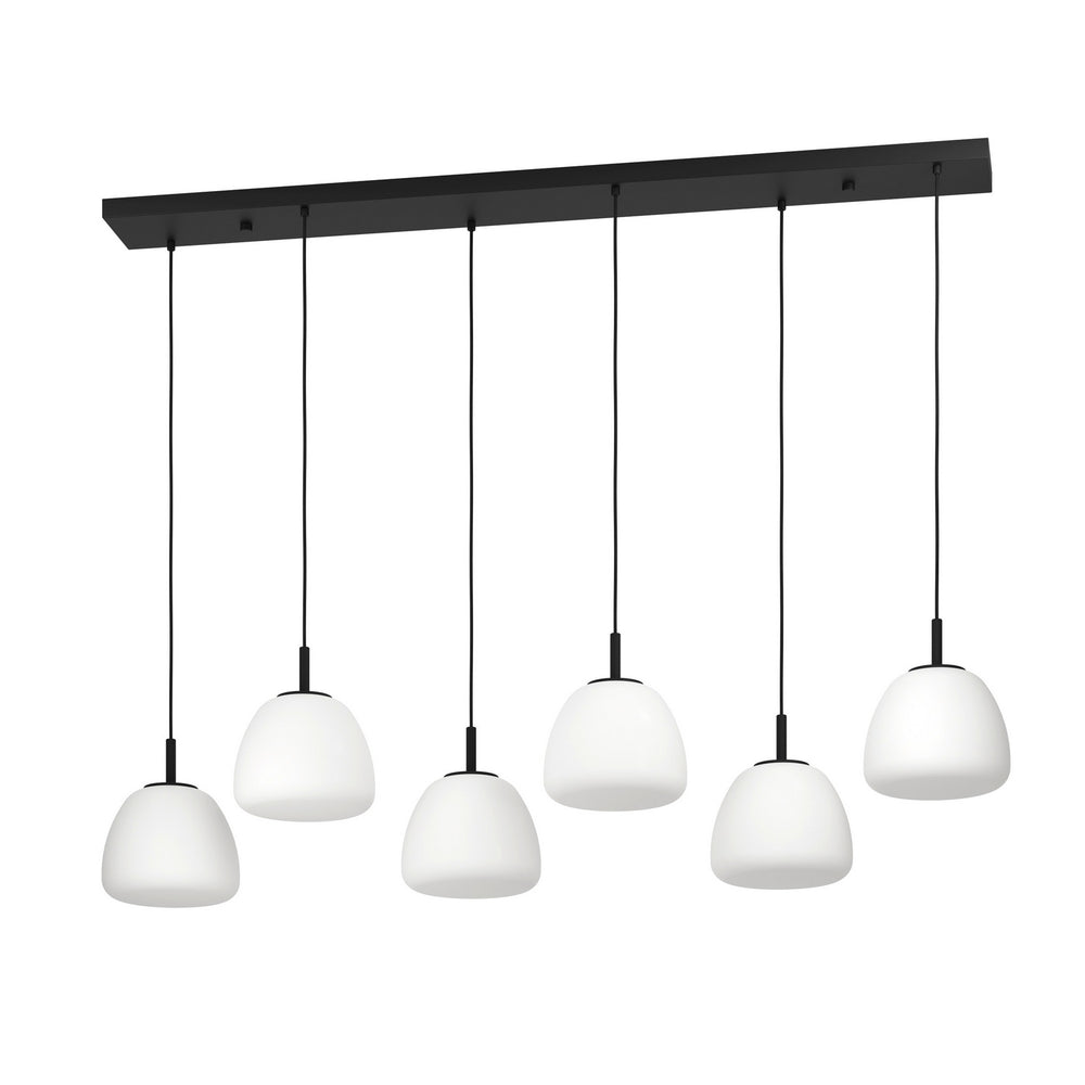 Eglo Canada - Six Light Linear Pendant - Balmes - Black- Union Lighting Luminaires Decor
