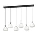 Eglo Canada - Six Light Linear Pendant - Balmes - Black- Union Lighting Luminaires Decor