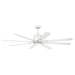 Kichler Canada - 65" Ceiling Fan - Breda - Matte White- Union Lighting Luminaires Decor