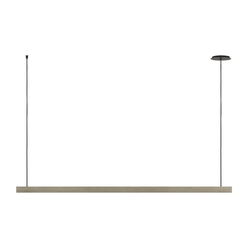 Visual Comfort Modern - LED Linear Chandelier - Lino - Honed Concrete- Union Lighting Luminaires Decor