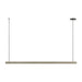 Visual Comfort Modern - LED Linear Chandelier - Lino - Honed Concrete- Union Lighting Luminaires Decor