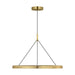 Visual Comfort Modern - LED Chandelier - Cloak - Hand-Rubbed Antique Brass- Union Lighting Luminaires Decor