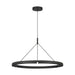 Visual Comfort Modern - LED Chandelier - Cloak - Nightshade Black- Union Lighting Luminaires Decor