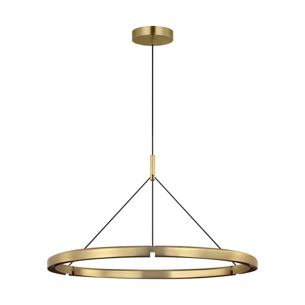 Visual Comfort Modern - LED Chandelier - Cloak - Hand-Rubbed Antique Brass- Union Lighting Luminaires Decor