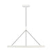 Visual Comfort Modern - LED Chandelier - Cloak - Matte White- Union Lighting Luminaires Decor