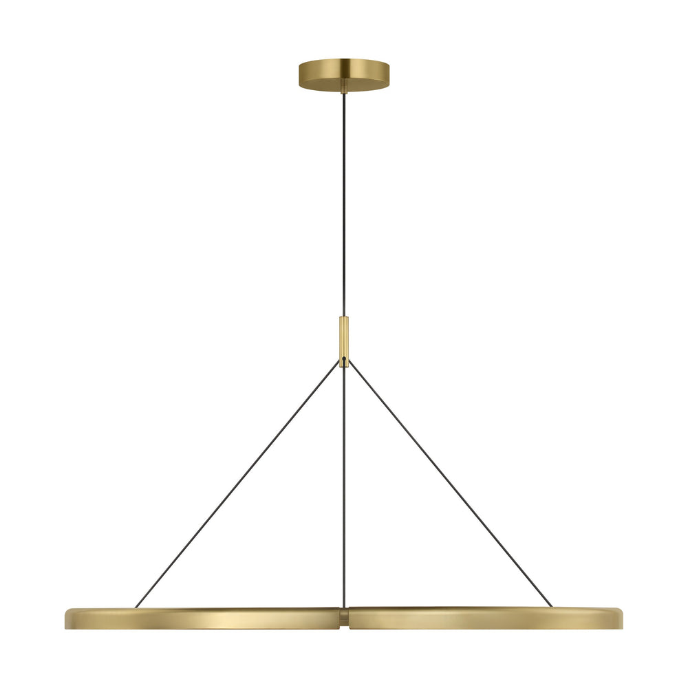 Visual Comfort Modern - LED Chandelier - Cloak - Hand-Rubbed Antique Brass- Union Lighting Luminaires Decor